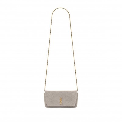 YSL GABY PHONE CASE IN SUEDE 7540511U8172638 (19*10*4.5cm)